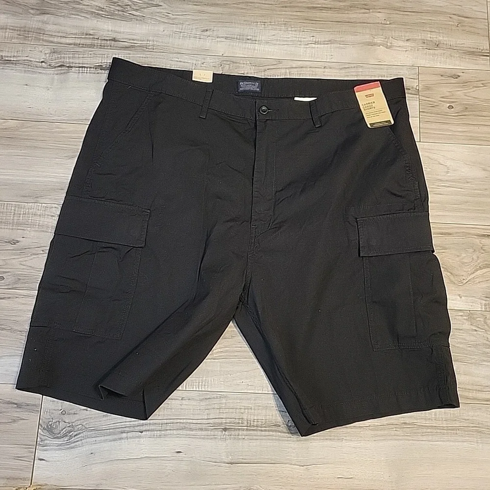 Levi's Carrier Cargo Shorts Men's 44 Black‎ Ripstop 10